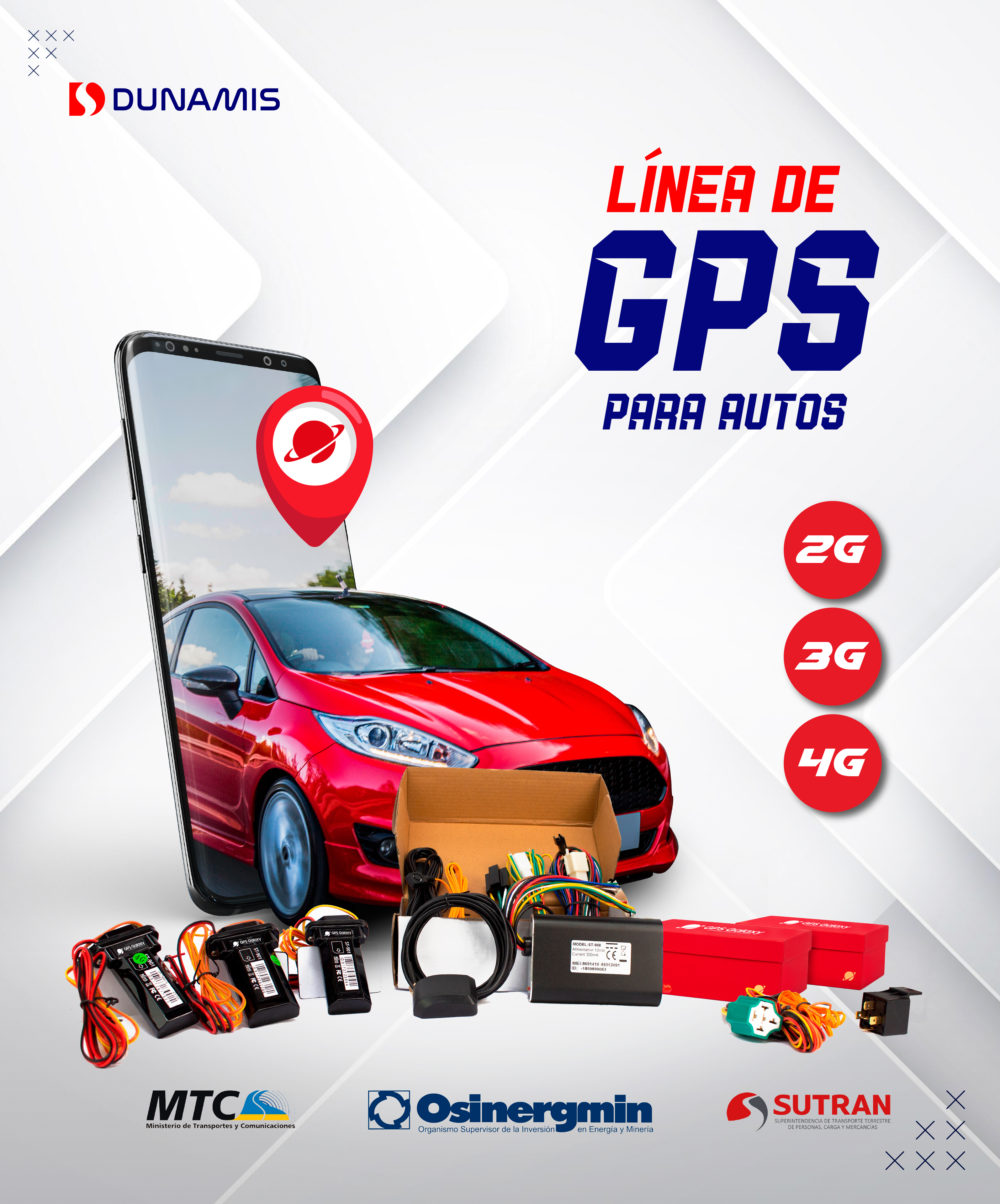 GPS para autos en Lima Arequipa Trujillo Cusco Chiclayo Puno Huancayo Ayacucho Piura Tacna Perú